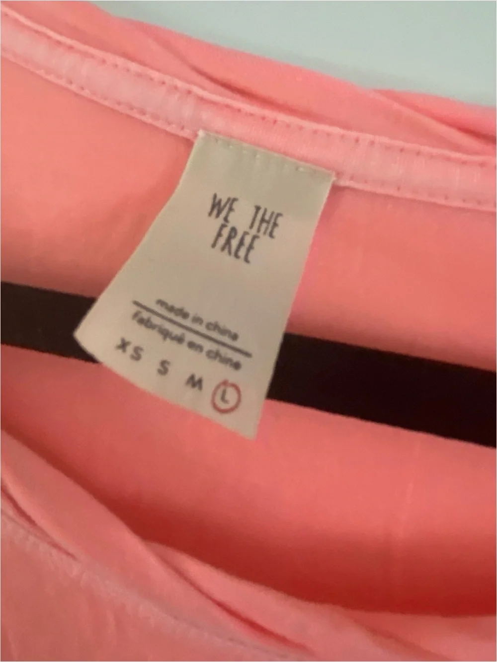 FREE PEOPLE Neon Pink Muscle Tank Top Size Large - Picture 5 of 6